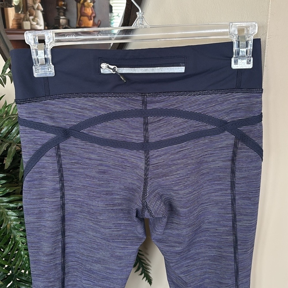 Lululemon RUN: PACE CROP Wee Are From Space Deep Indigo Inkwell Workout Leggings - Picture 7 of 16